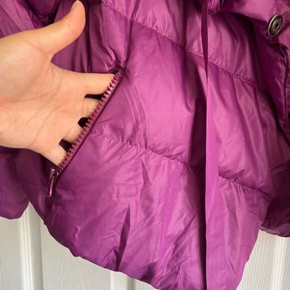 Bacon Violet Purple Long Sleeve Puffer Puffa Jacket Women's Size X-Small XS - Picture 10 of 11